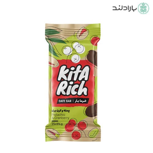 بار خرما پسته و کرن بری کیتاریچ – 25 گرم