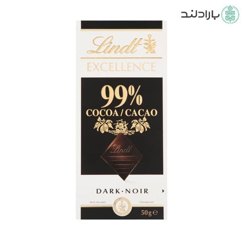 شکلات تلخ تخته ای 99 درصد لینت – 50 گرم