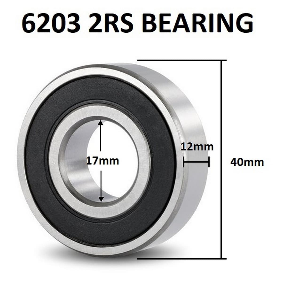 بلبرینگ 6203-2RS-BearMax