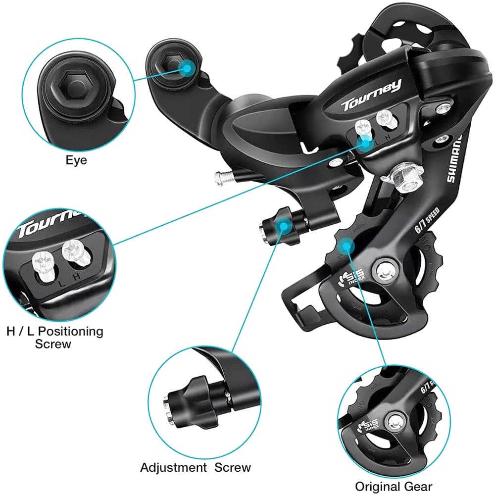 شانژمان دوچرخه برند شیمانو 6/7 سرعته مدل تورنی SHIMANO TOURNEY RD-TY300 — تصویر ۶