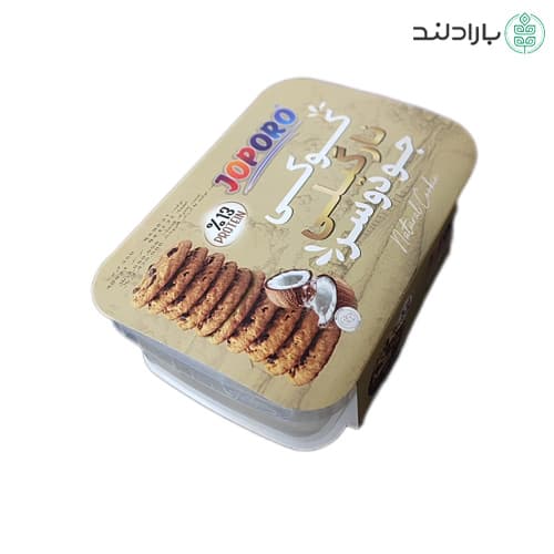 کوکی جو دوسر نارگیلی رژیمی پروتئینه جوپرو 350 گرمی (شیرین شده با استویا) — تصویر ۵