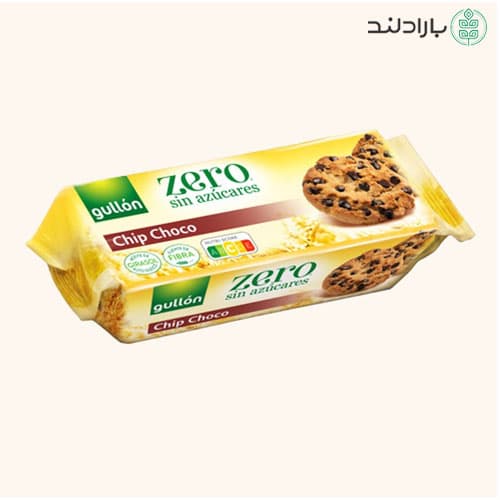 بیسکویت کوکی بدون قند با چیپس شکلات گولون