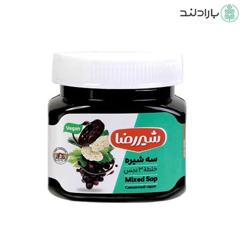 سه شیره شیررضا (توت ، خرما ، انگور) – 400 گرم — تصویر ۲