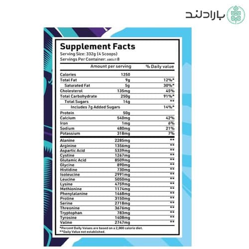 گینر ریگین تروفیول 5/440 کیلویی آمریکایی شکلاتی (ضمانت اصالت و مرجوعی) — تصویر ۳