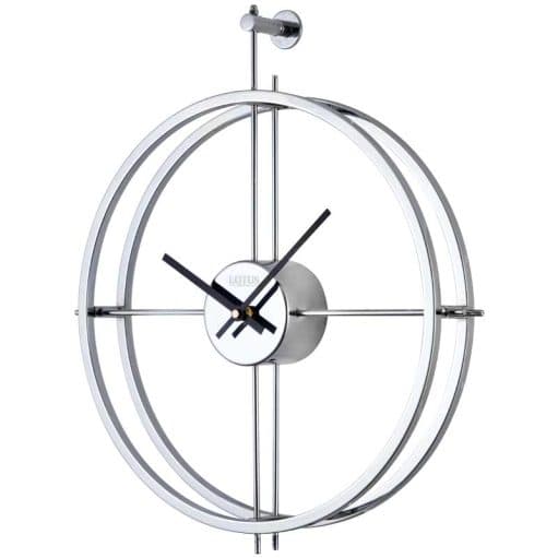 ساعت دیواری فلزی لوتوس BRUNO-M-18029 رنگ طلایی و سیلور — تصویر ۹
