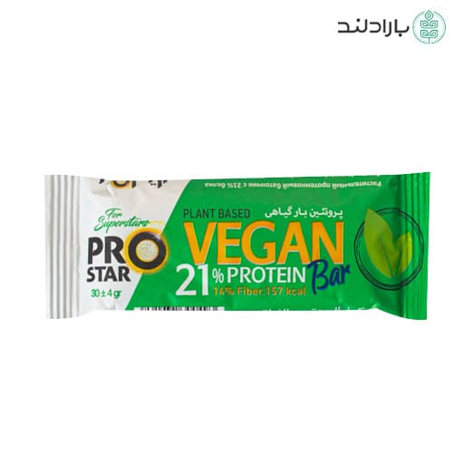 پروتئین بار گیاهی وگان پرواستار 30 گرمی — تصویر ۲