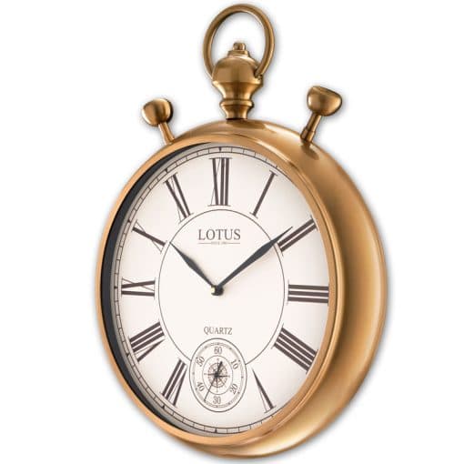 ساعت دیواری فلزی لوتوس مدل CARLA کد M-20501 رنگ ANTIQUE — تصویر ۷