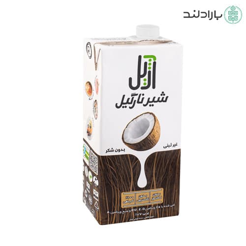شیر نارگیل بدون شکر آژیل یک لیتری (بدون لاکتوز)