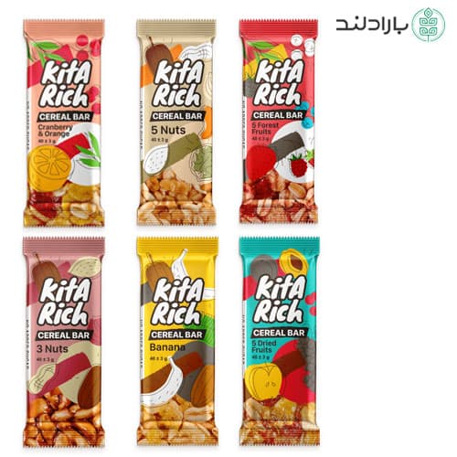 غلات بار کیتاریچ در شش طعم – 40 گرم