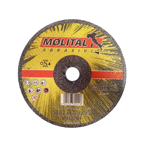 صفحه برش استیل 180 مولیتال (MOLITAL) بسته 200 عددی (کارتنی)