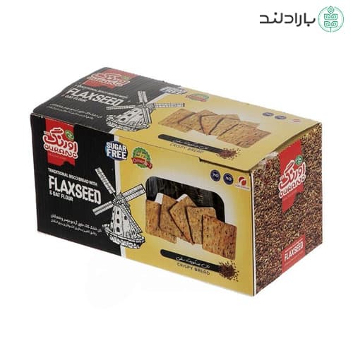 بیسکویت نان سنتی حاوی آرد جو دو سر و تخم کتان اورنگ