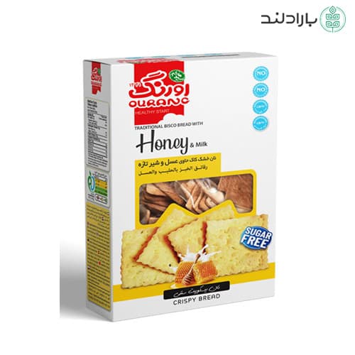 بیسکویت نان سنتی کاک حاوی شیر و عسل اورنگ — تصویر ۵