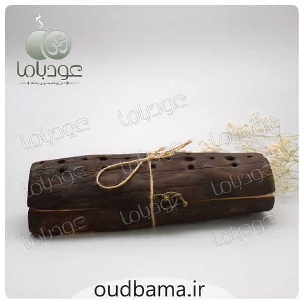 جا عود چوبی صندوقی درب دار طرح چوب طبیعی