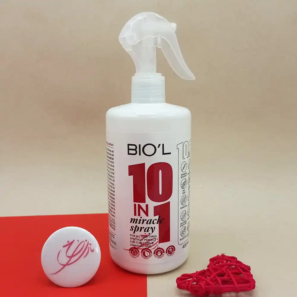اسپری نرم کننده مو بیول BIO’L مدل 10 در 1 (بدون آبکشی) حجم 400 میلی لیتری