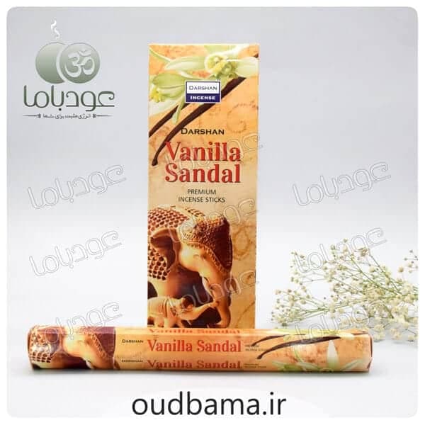 عود پاکسازی وانیل صندل VANILLA SANDAL ( دارشان DARSHAN )