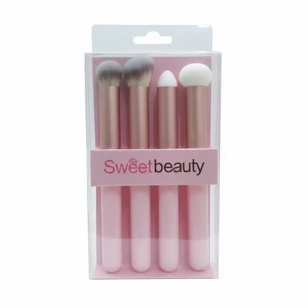 ست براش آرایشی ۴ تکه سوییت بیوتی (Sweet Beauty) حرفه‌ای و کاربردی مدل SZ1149