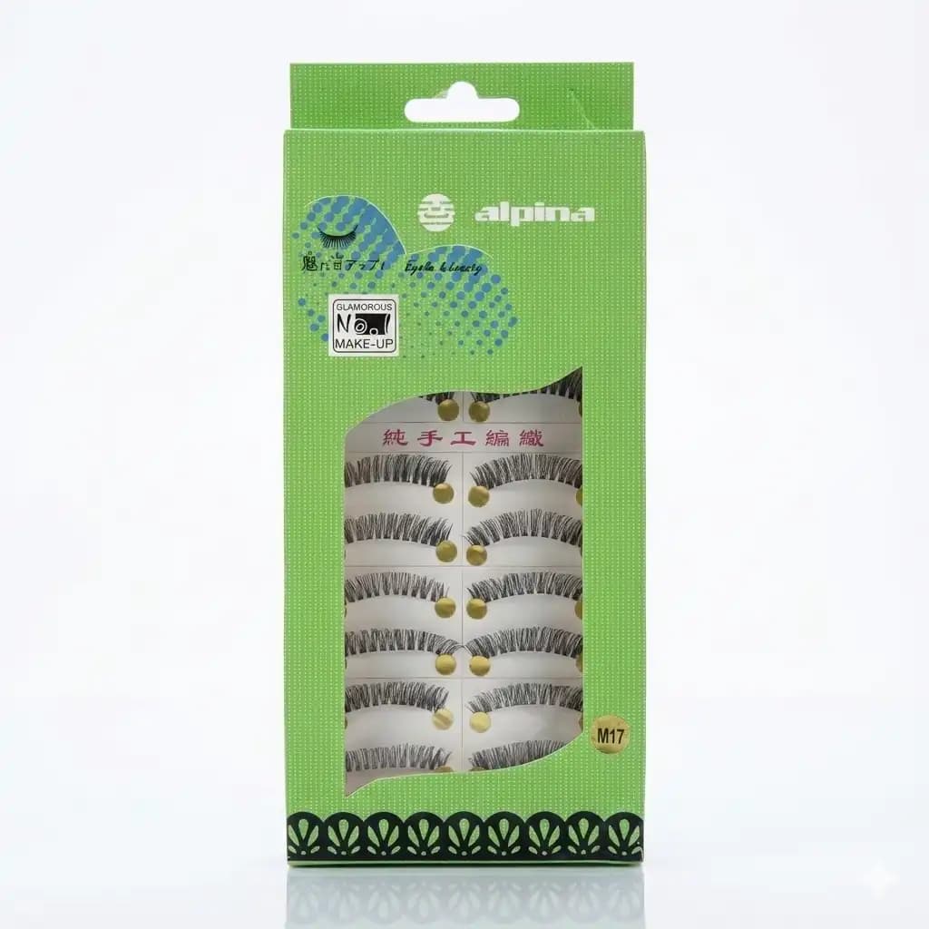 مژه مصنوعی ۱۰ جفتی آلپینا Alpina مدل M17 (مژه کارتی)