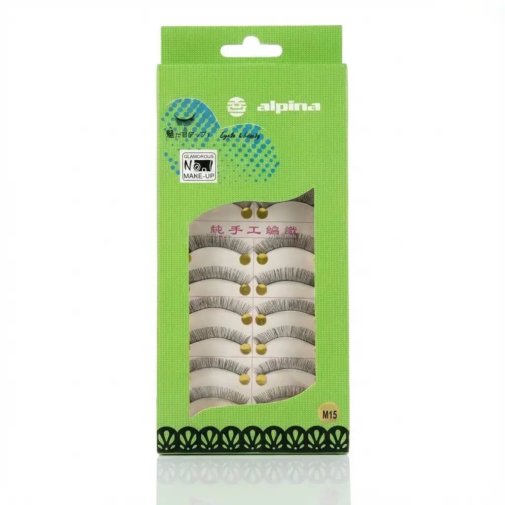 مژه مصنوعی ۱۰ جفتی آلپینا Alpina مدل M15 (مژه کارتی)