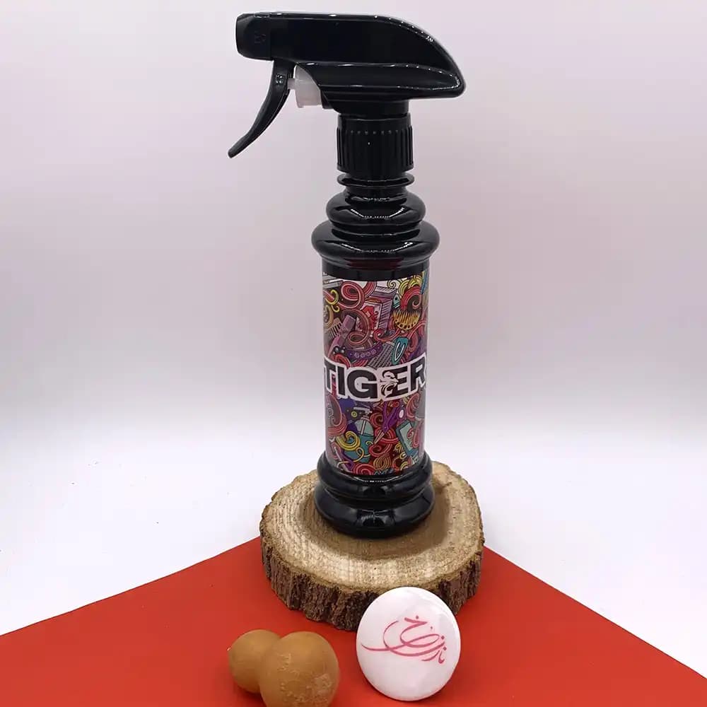 آب پاش آرایشگاهی تایگر TIGER طرح باربر شاپ با افشانه تفنگی (Barber Style) سایز کوچک — تصویر ۴