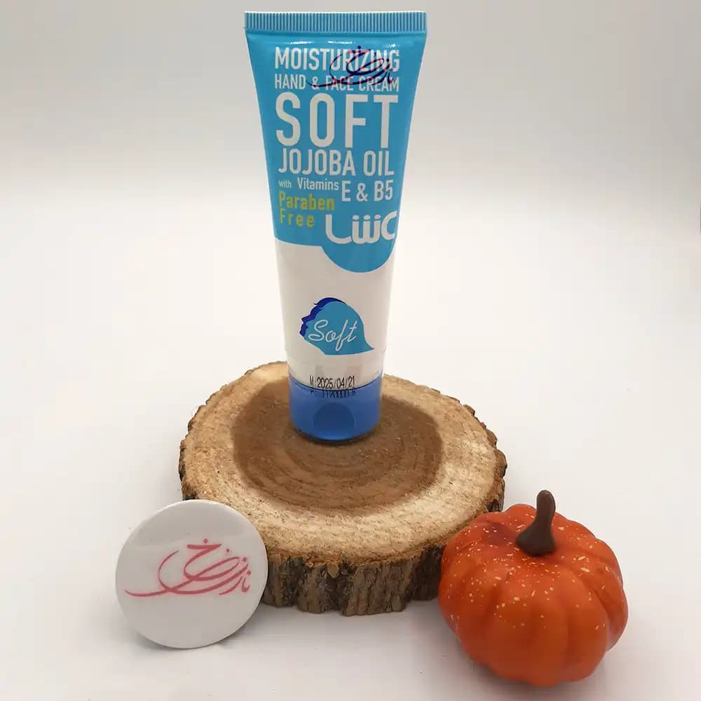 کرم مرطوب کننده دست و صورت عش مدل Soft نمک دریا حاوی روغن جوجوبا تیوپی حجم 75 میلی لیتر — تصویر ۲