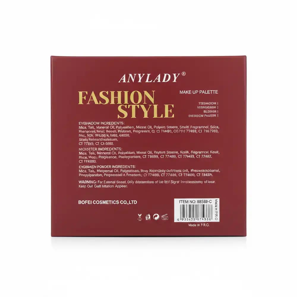 پالت آرایشی چندکاره آنالیدی ANYLADY مدل Fashion Style سایز متوسط کد 8658 — تصویر ۵