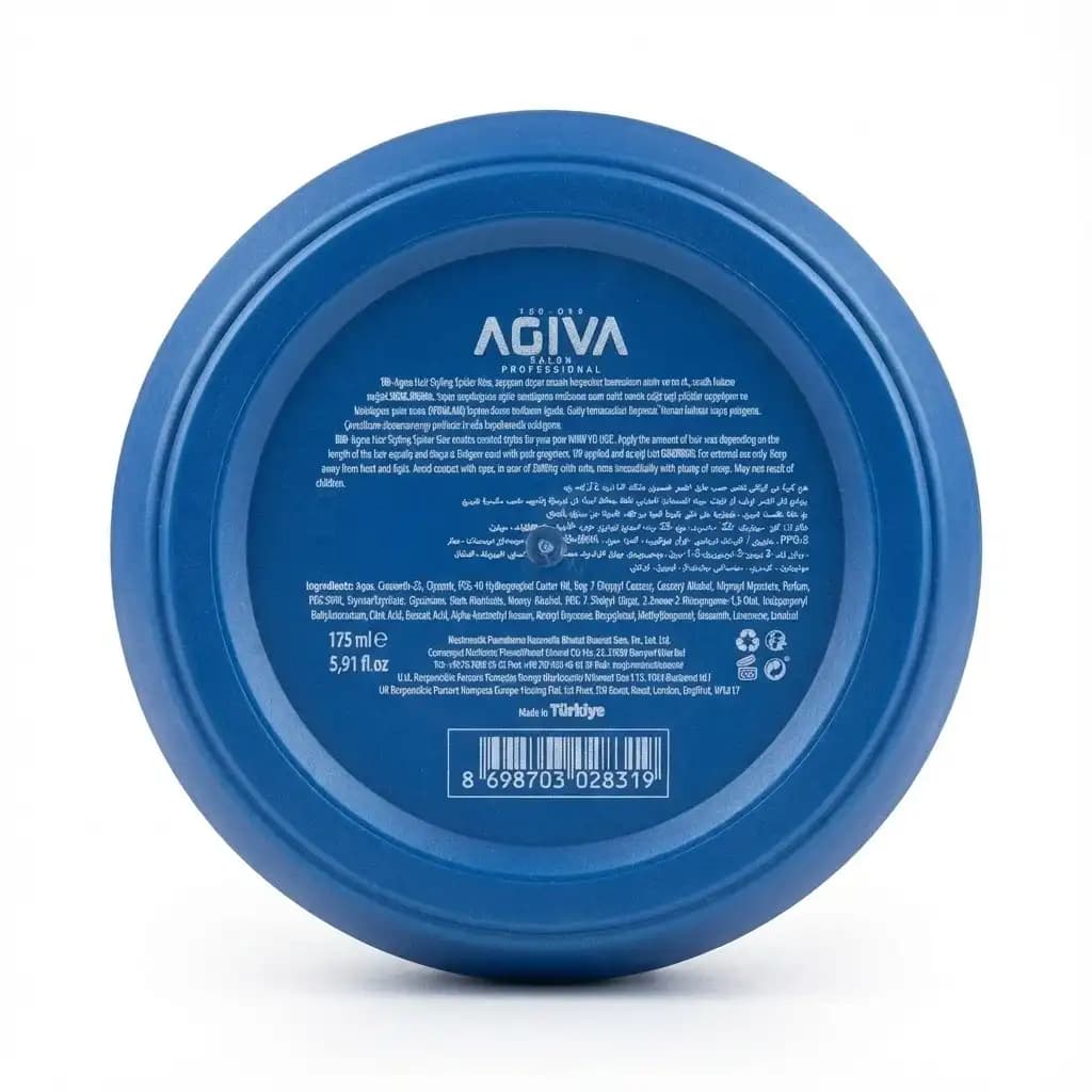 واکس مو عنکبوتی آگیوا Agiva شماره #2 مدل Styling Spider Wax Blue نگهدارنده قوی حجم 175 میلی لیتر — تصویر ۳