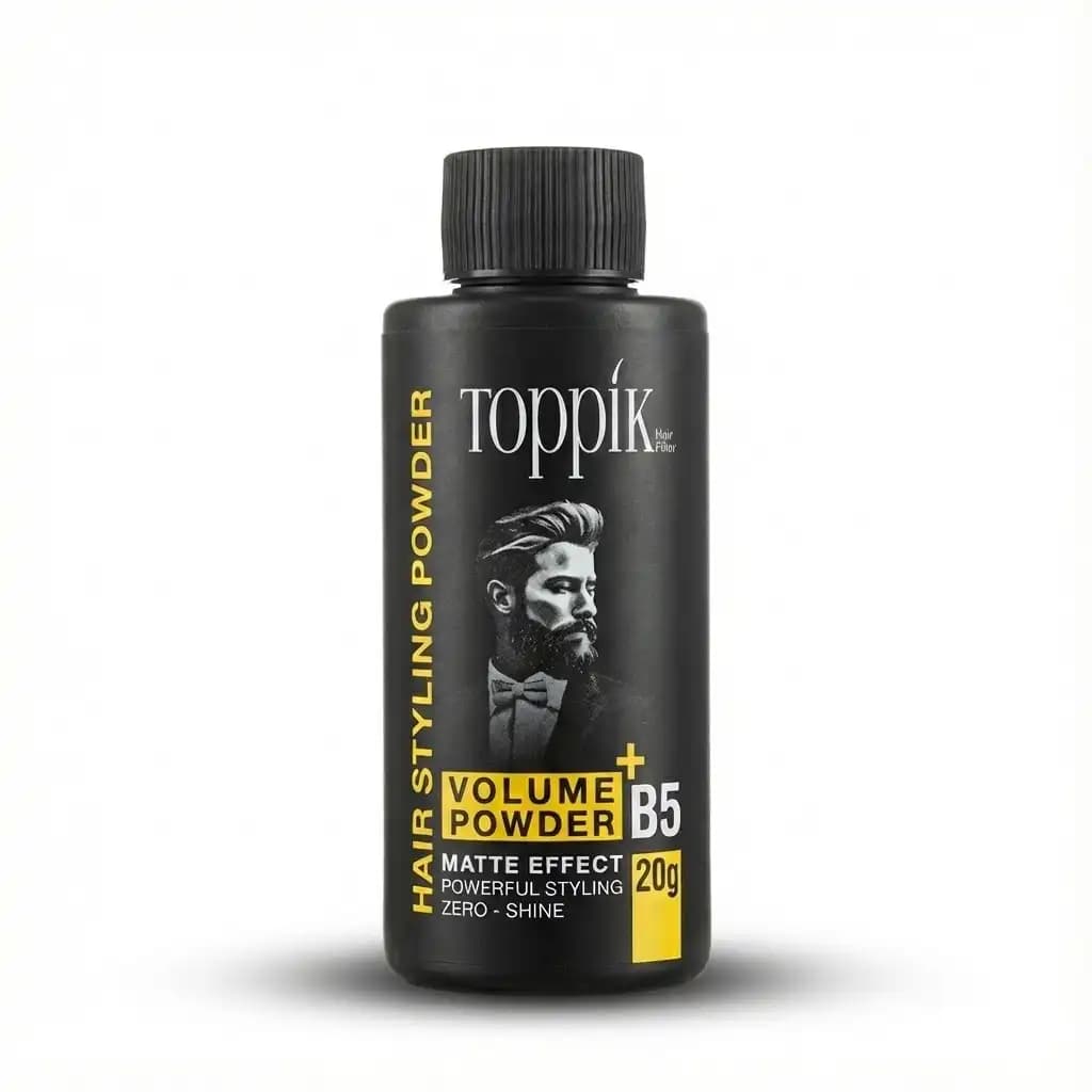 پودر حالت دهنده و حجم دهنده مو تاپیک Toppik مدل Volume + B5 مات و قوی وزن 20 گرمی — تصویر ۴