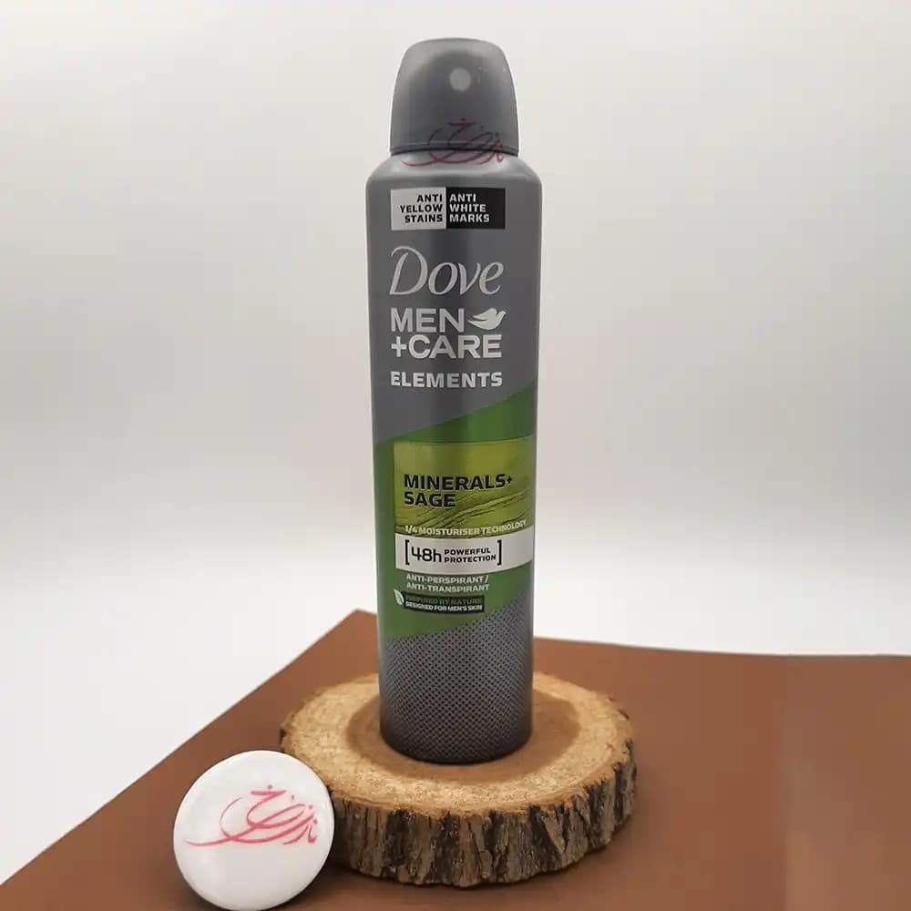 اسپری دئودورانت و ضد تعریق مردانه داو (Dove) سبز مدل Men+Care Elements Minerals+Sage حجم 250 میلی لیتر
