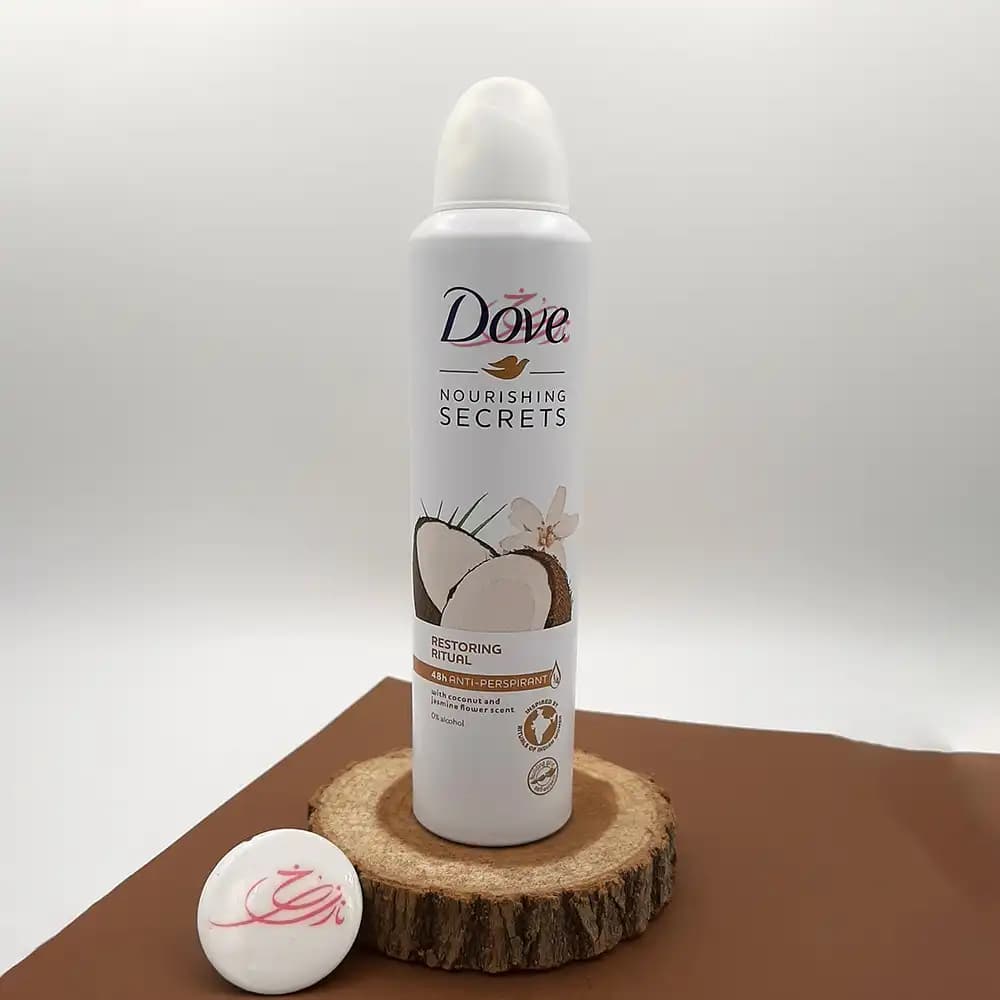 اسپری دئودورانت زنانه داو Dove نارگیل مدل Nourishing Secrets Restoring Ritual حجم 250 میلی لیتر