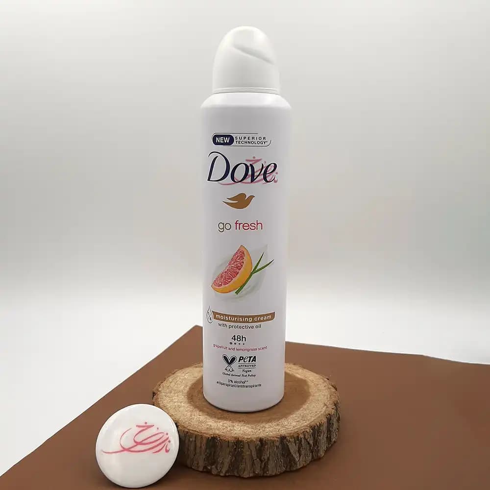 اسپری دئودورانت و ضد تعریق زنانه داو Dove پرتقالی مدل Go Fresh حجم 250 میلی لیتر
