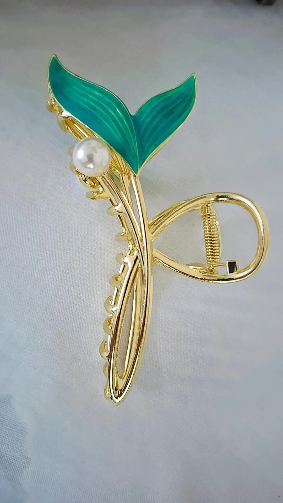 کلیپس دم ماهی سبز آبی(برندzaya) — تصویر ۴