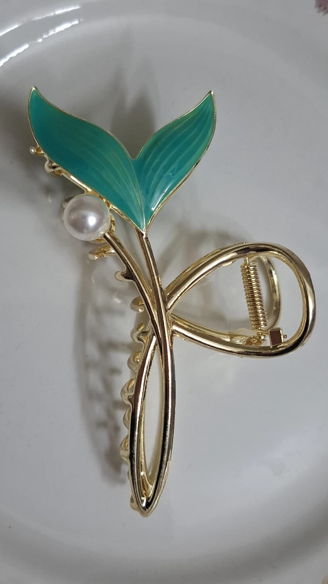 کلیپس دم ماهی سبز آبی(برندzaya) — تصویر ۸