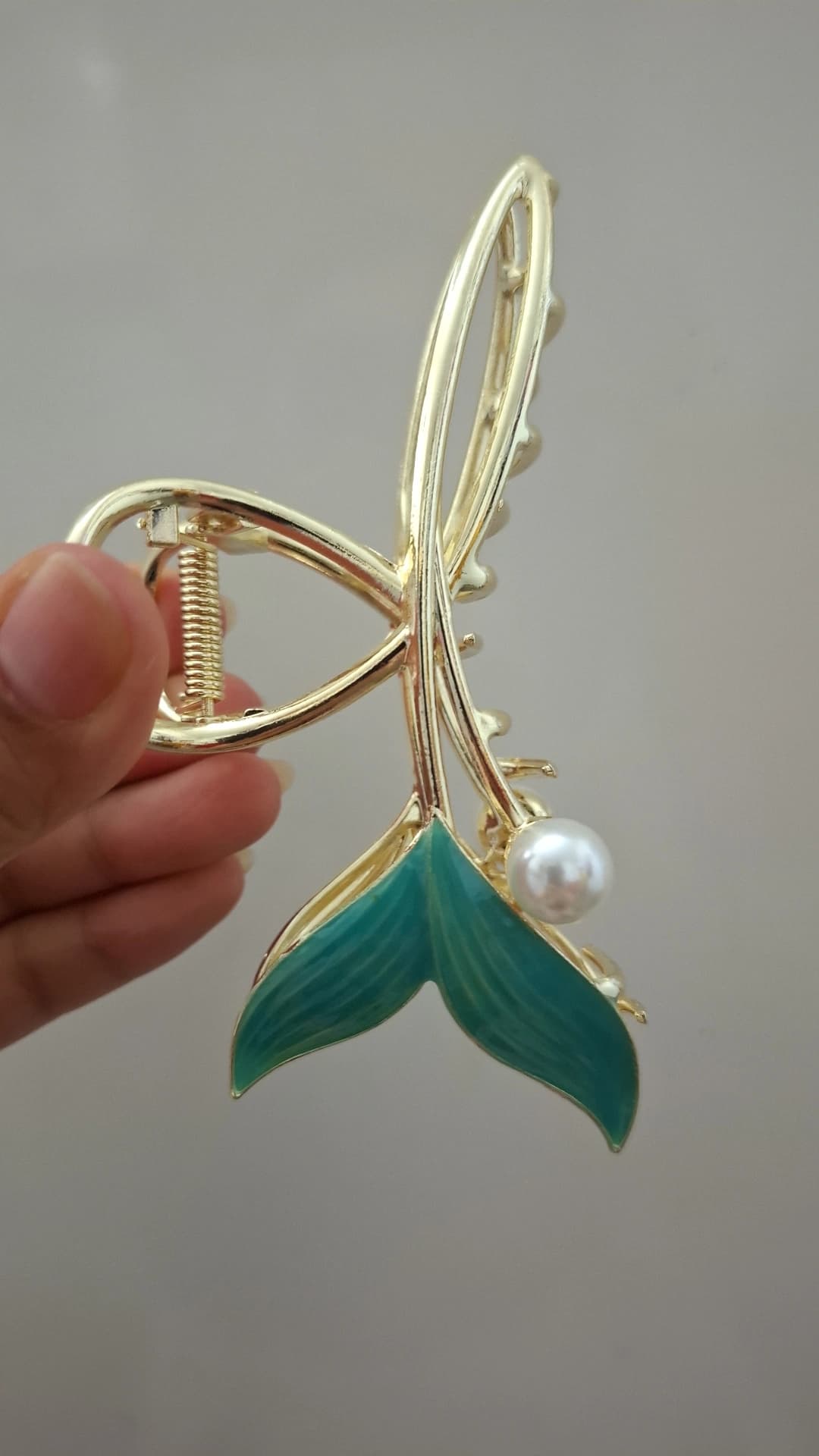 کلیپس دم ماهی سبز آبی(برندzaya) — تصویر ۶