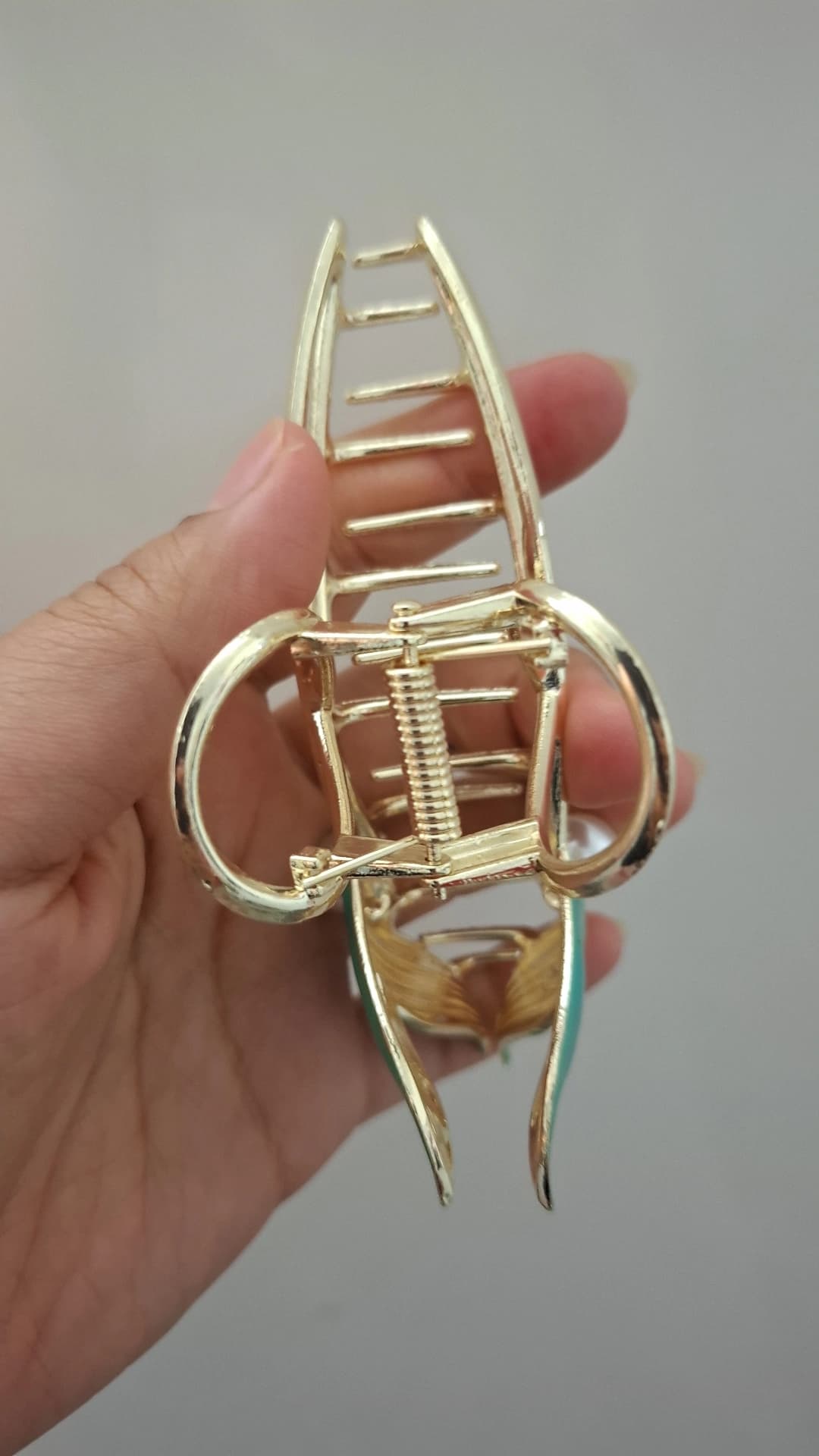 کلیپس دم ماهی سبز آبی(برندzaya) — تصویر ۵