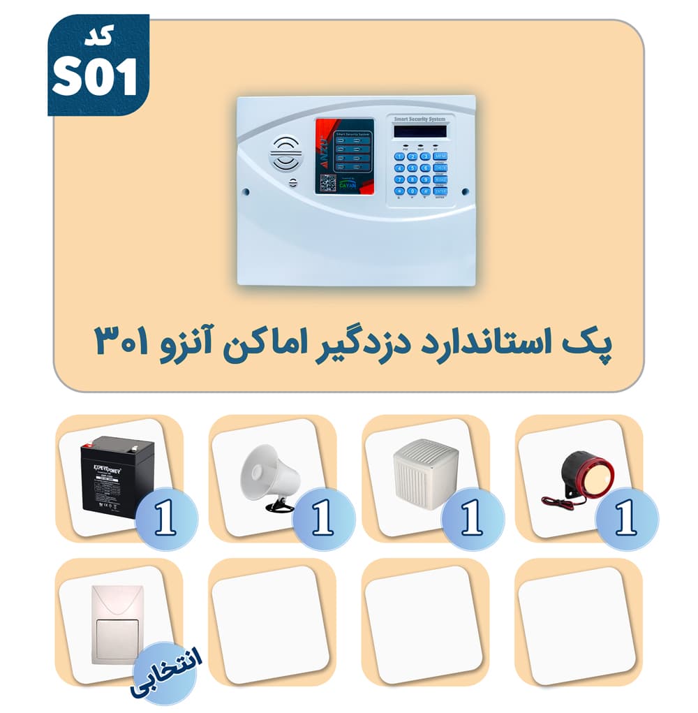 پک استاندارد دزدگیر اماکن آنزو An-301