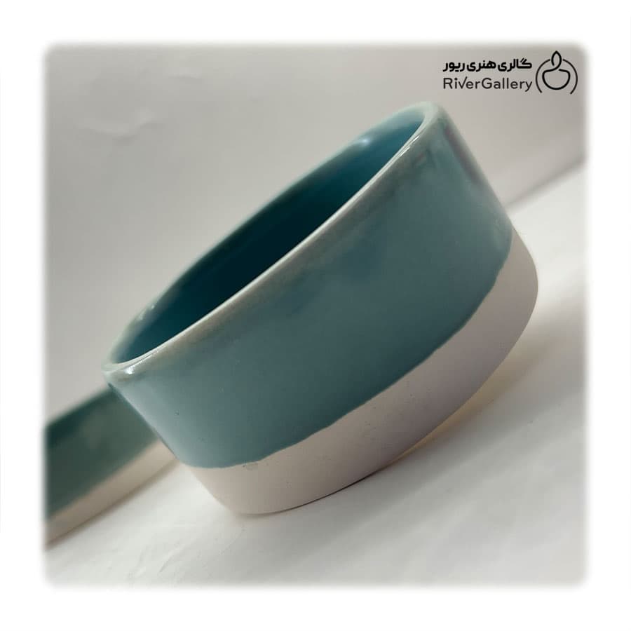 زیر سیگاری سرامیکی دست ساز دریا — تصویر ۳
