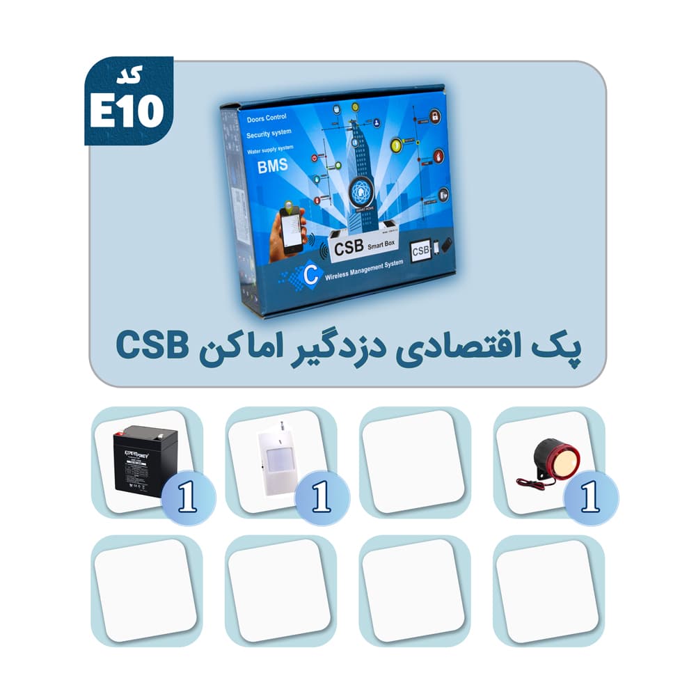 دزدگیر اماکن سیم کارتی CSB مدل E10 — تصویر ۵