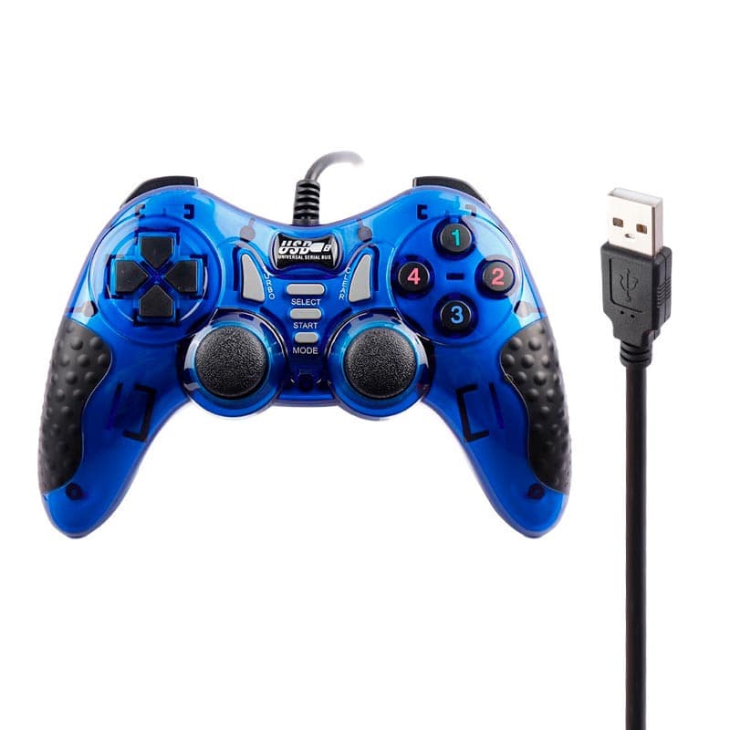 دسته بازی دوبل شوک دار سیم دار USB-606 — تصویر ۵