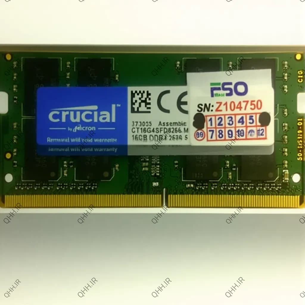 رم لپ تاپ 8 گیگ Crucial DDR4-2666 MHz 1.2V هجده ماه گارانتی-با پک — تصویر ۱۱