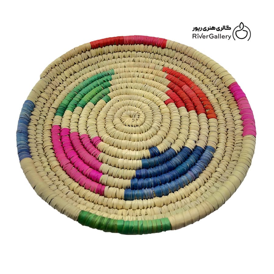 سینی حصیری کپوبافی 30 سانتی روستیک خونه سنگی
