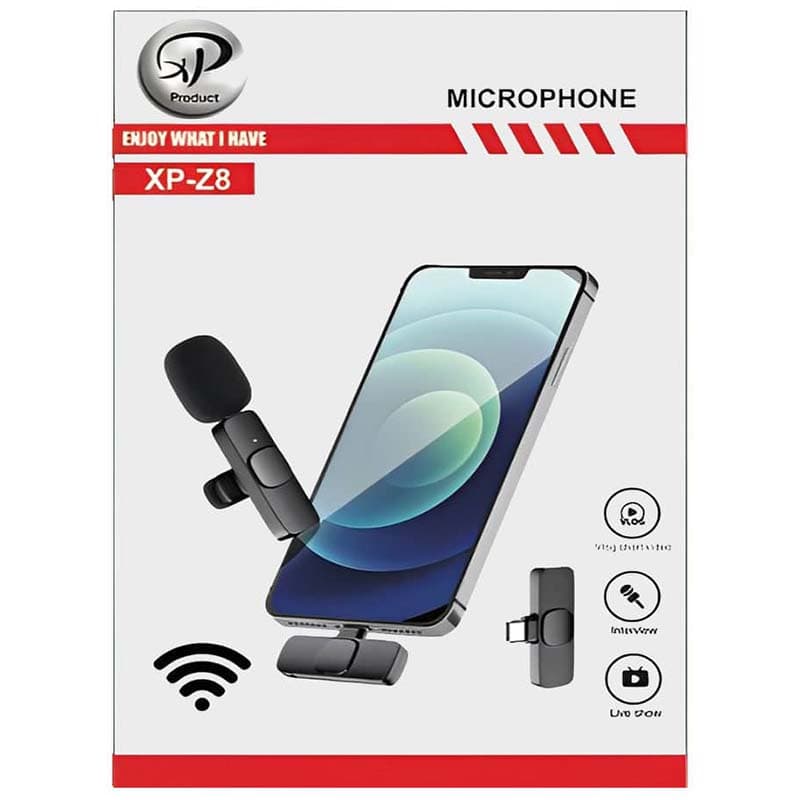 میکروفون یقه ای بیسیم Type C ایکس پی XP Product-Z8
