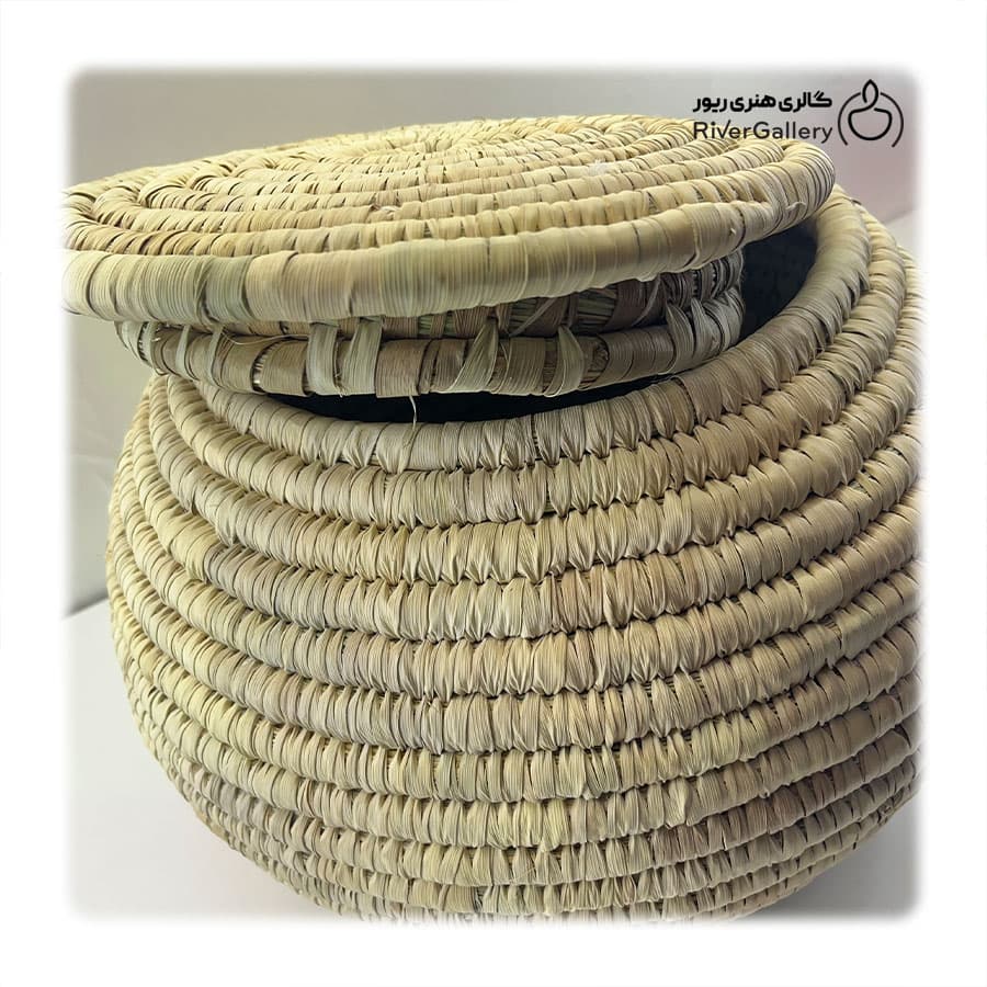 سطل خمرهای برنج حصیری کپوبافی ظرفیت 10 کیلو — تصویر ۸