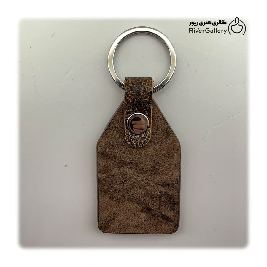 جاکلیدی چرم طبیعی دست ساز مدل 16 — تصویر ۳