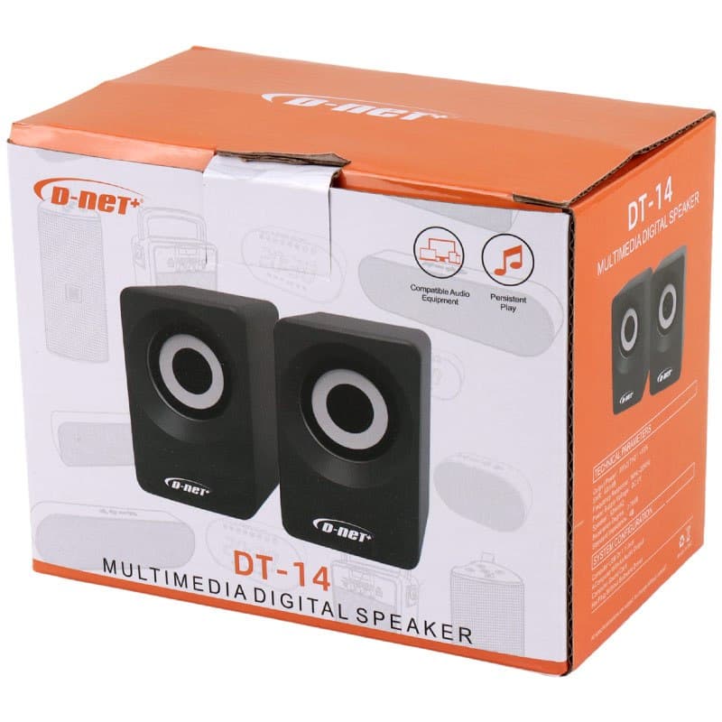 اسپیکر دوتیکه لپ تاپی دی نت D-NET DT-14