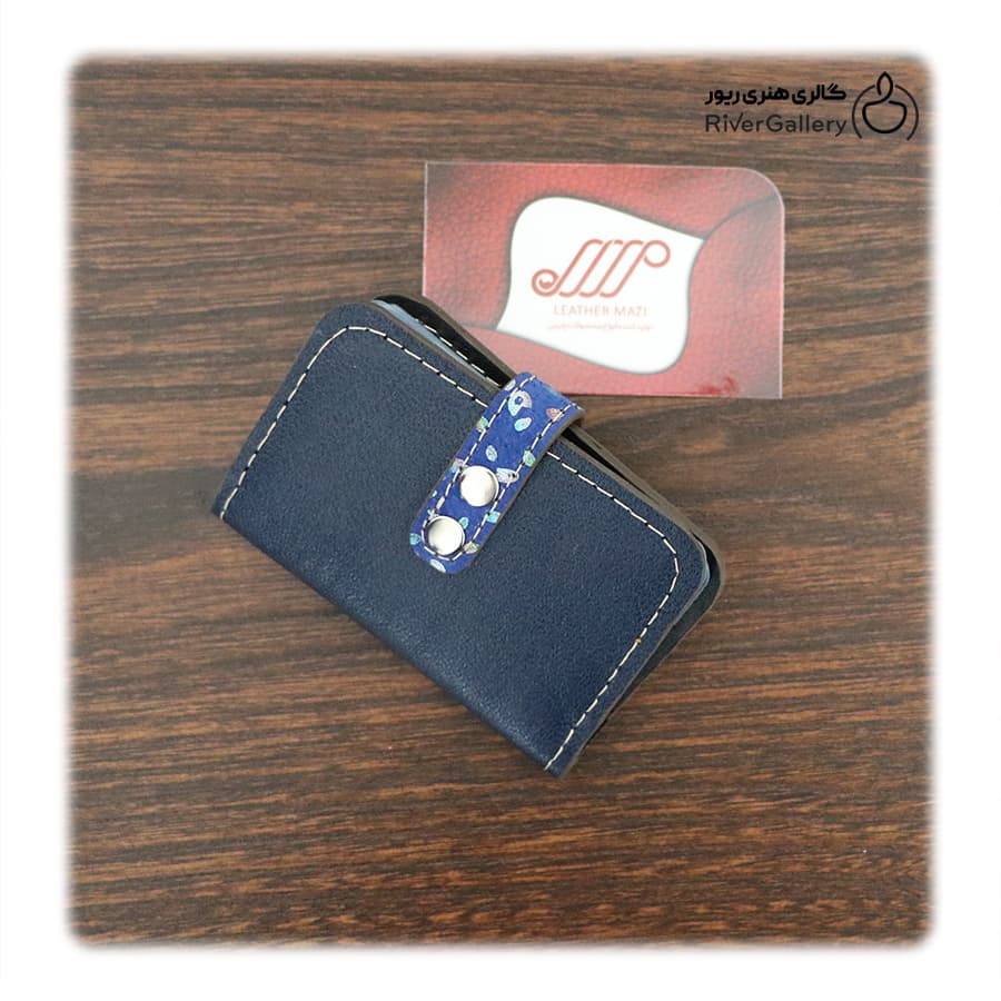 جا کارتی چرم طبیعی دست ساز دریا — تصویر ۳