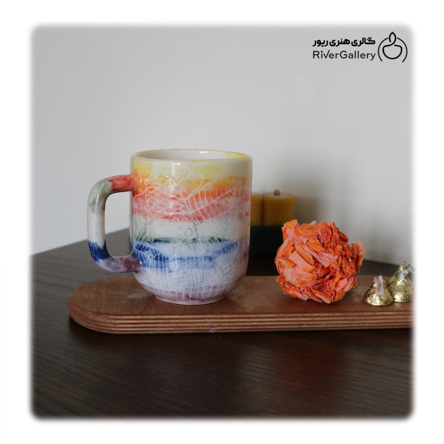 ماگ سرامیکی دست ساز تابستان