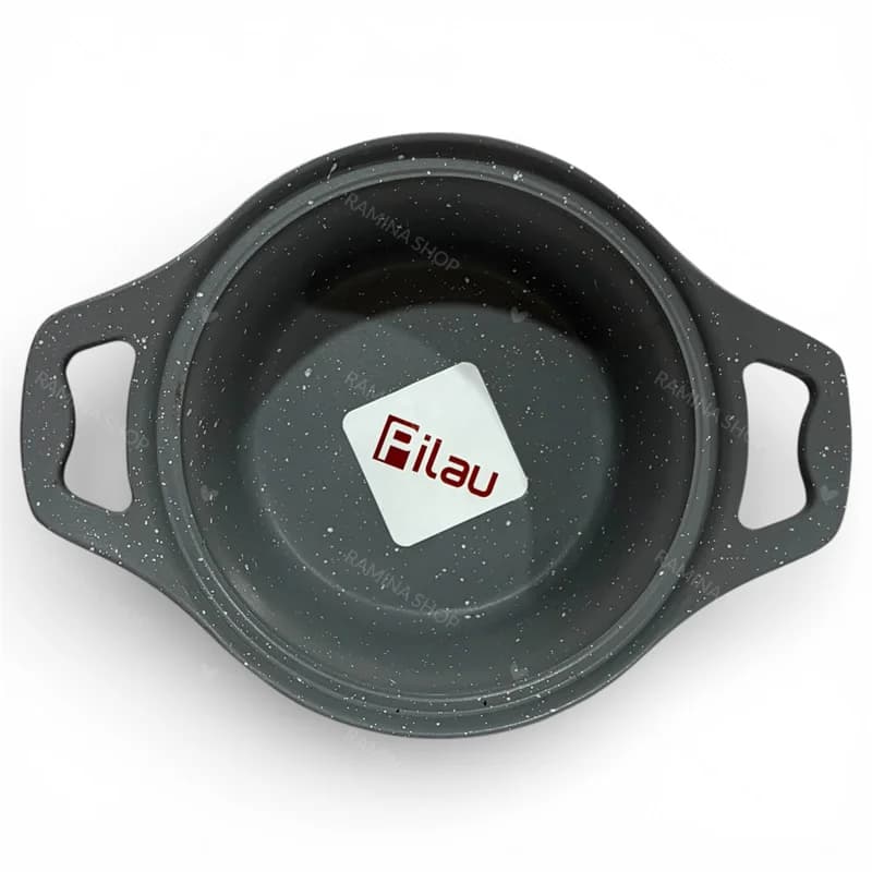 سرویس قابلمه چدن 5 پارچه نوزاد طوسی پیلو Pilau — تصویر ۳