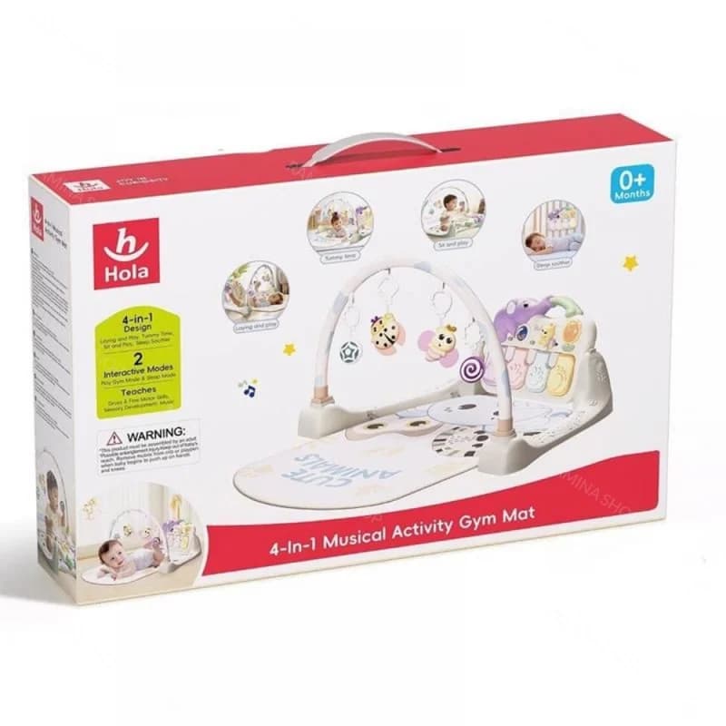 تشک بازی پیانویی طرح حیوانات هالی تویز Huile toys — تصویر ۵