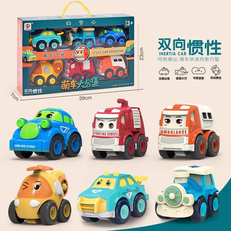 اسباب بازی ماشین بسته 6 عددی Baijia Toys Inertia Car — تصویر ۵