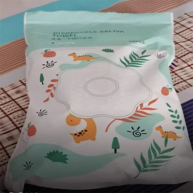 پیشبند یکبار مصرف نوزادی مدل طرح دار بسته 20 عددی — تصویر ۵